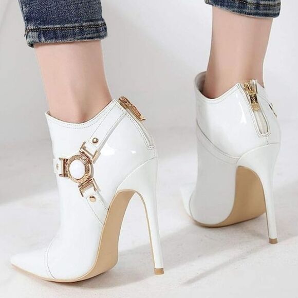 BRAND NEW MACKIN J 313-13 WOMEN'S POINTED TOE ANKLE HIGH HEEL Heel BOOTIES - Picture 4 of 14